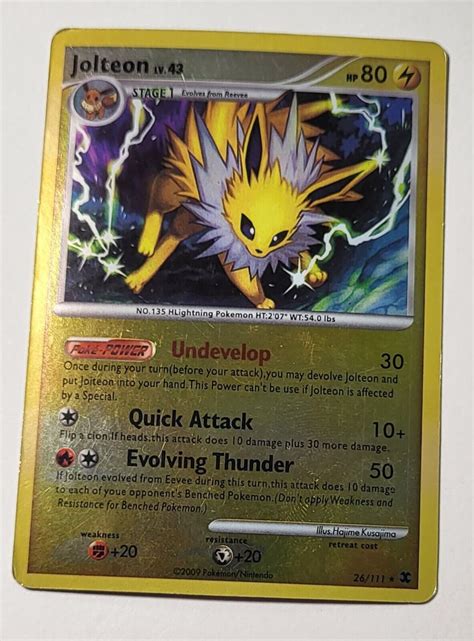 jolteon holo lv 43 psa|Jolteon holo ps1.